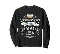 Les Vraies Reines sont Nées en Mai 1958 - Cadeau 68 Ans Sweatshirt