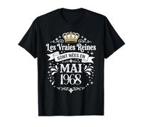 Les Vraies Reines sont Nées en Mai 1968 - Cadeau 58 Ans T-Shirt