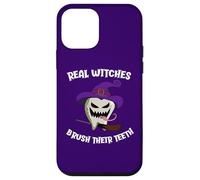 Les Vraies sorcières se brossent Les Dents des Monstres Halloween Coque pour iPhone 12 Mini