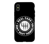 Les Vraies Voitures ne changent Pas Elles-mêmes Les Courses Automobiles manuelles Coque pour iPhone X/XS