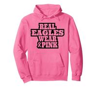 Les Vrais aigles Portent Un Soutien Rose pour la Sensibilisation au Cancer du Sein Sweat à Capuche