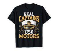 Les Vrais capitaines utilisent des Moteurs Boating Graphic Motor Boat Captain T-Shirt