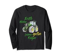 Les Vrais héros conduisent des Jantes Jaunes John Tracteur Trekker Deere Manche Longue