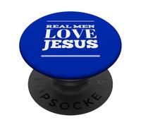 Les Vrais Hommes Aiment Jésus, christianisme chrétien, Disciple de Jésus PopSockets PopGrip Adhésif