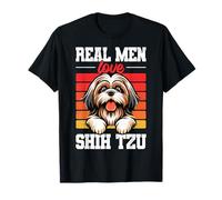 Les Vrais Hommes Aiment Le Chien Shih Tzu T-Shirt