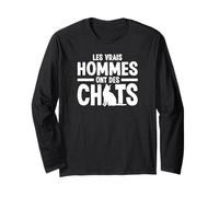 Les Vrais Hommes Ont des Chats Papa Chat Manche Longue
