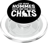 Les Vrais Hommes Ont des Chats Papa Chat PopSockets PopGrip pour MagSafe