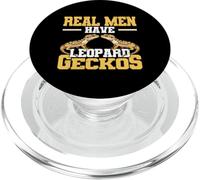 Les Vrais Hommes Ont Un Gecko léopard pour Les Amoureux des lézards et des Reptiles PopSockets PopGrip pour MagSafe
