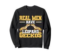 Les Vrais Hommes Ont Un Gecko léopard pour Les Amoureux des lézards et des Reptiles Sweatshirt