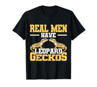 Les Vrais Hommes Ont Un Gecko léopard pour Les Amoureux des lézards et des Reptiles T-Shirt