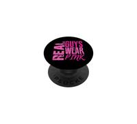 Les Vrais mecs Portent Une Expression de masculinité Rose PopSockets PopGrip Adhésif