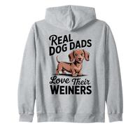 Les Vrais Papas adorent Leur père Chien Wiener Doxie Chiweenie Sweat à Capuche