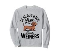 Les Vrais Papas adorent Leur père Chien Wiener Doxie Chiweenie Sweatshirt