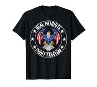 Les Vrais patriotes combattent Le fascisme Contre Les manifestations politiques fascistes T-Shirt