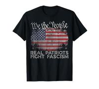 Les Vrais patriotes combattent Le fascisme Contre Les manifestations politiques fascistes T-Shirt