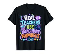 Les Vrais professeurs utilisent des nombres imaginaires, Un Jeu de Mots pour professeurs de mathématiques T-Shirt