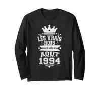 Les Vrais Rois sont Nés en Août 1994-32 Anniversaire Manche Longue