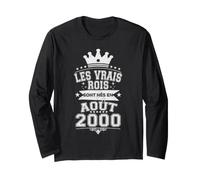 Les Vrais Rois sont Nés en Août 2000-26 Anniversaire Manche Longue