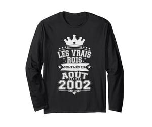 Les Vrais Rois sont Nés en Août 2002-24 Anniversaire Manche Longue