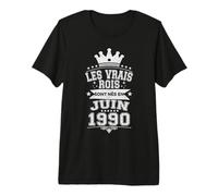 Les Vrais Rois sont Nés en Juin 1990-36 Anniversaire T-Shirt Haut de Gamme