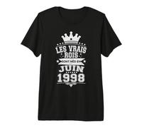 Les Vrais Rois sont Nés en Juin 1998-28 Anniversaire T-Shirt Haut de Gamme