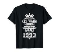 Les Vrais Rois sont Nés en Mai 1993-33 Anniversaire T-Shirt