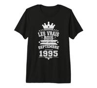 Les Vrais Rois sont Nés en Septembre 1995-31 Anniversaire T-Shirt Haut de Gamme