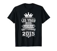 Les Vrais Rois sont Nés en Septembre 2015-11 Anniversaire T-Shirt