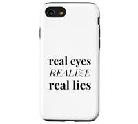 Les Vrais Yeux réalisent de Vrais mensonges (Mistrust Statement) Coque pour iPhone SE (2020) / 7/8