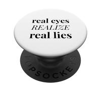 Les Vrais Yeux réalisent de Vrais mensonges (Mistrust Statement) PopSockets PopGrip Adhésif
