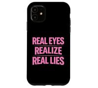 Les Vrais Yeux réalisent de Vrais mensonges Sensibilisation à la vérité penseur Critique Coque pour iPhone 11