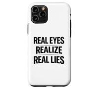 Les Vrais Yeux réalisent de Vrais mensonges Sensibilisation à la vérité penseur Critique Coque pour iPhone 11 Pro