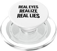 Les Vrais Yeux réalisent de Vrais mensonges Sensibilisation à la vérité penseur Critique PopSockets PopGrip pour MagSafe