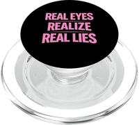 Les Vrais Yeux réalisent de Vrais mensonges Sensibilisation à la vérité penseur Critique PopSockets PopGrip pour MagSafe