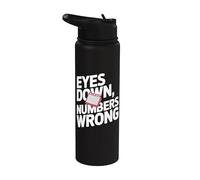 Les yeux baissés sur les mauvais numéros - Funny Bingo Stainless Steel Insulated Water Bottle