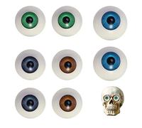 Les yeux humains bricolage artisanat ciel creux de simulation artificielle marionnettes oculaires de globes oculaires en plastique halloween accessoires de poupées oculaires hallo Couleur aléatoire