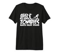 Les Zombies du Skateboard détestent la Restauration Rapide T-Shirt Haut de Gamme
