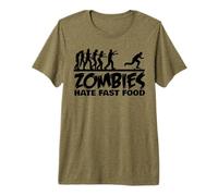 Les Zombies du Skateboard détestent la Restauration Rapide T-Shirt Haut de Gamme