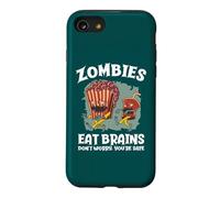 Les Zombies mangent des Cerveaux, ne Vous inquiétez Pas ! Sarcastic Zombie Halloween Coque pour iPhone SE (2020) / 7/8