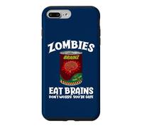 Les Zombies mangent des Cerveaux, ne Vous inquiétez Pas ! Sarcastic Zombie Halloween Coque pour iPhone 7 Plus/8 Plus