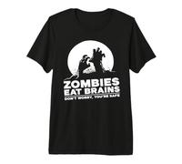 Les Zombies mangent des Cerveaux T-Shirt Haut de Gamme