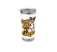 Les zoomies sont mes adoratrices de chiens Cardio Funny Gobelet isotherme en acier inoxydable double paroi