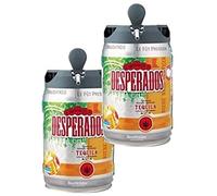 Les5CAVES - Packs 2 fûts DESPERADOS - Fût de bière Blonde Téquila - Compatible Beertender - 2 x 5 L - Lot de 2 CompatIble Beertender - 5L - Lot de 2