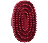 LeSalon Essentials Étrille Ovale en Caoutchouc avec 3 couronnes dentées pour Chien, 1 pièce (1 pièce)