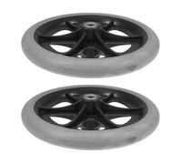 LESANGBAIHUODIAN Convient aux roues de remplacement de fauteuil roulant de 8 pouces, roulette universelle, roues avant lisses et résistantes à l'usure