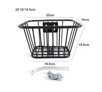 LESANGBAIHUODIAN Panier arrière de vélo Facile à Installer, Fixe, en métal Durable, for VTT, Noir/Argent, avec Sac à Dos de Rangement réglable.(5)