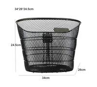 LESANGBAIHUODIAN Panier arrière de vélo Facile à Installer, Fixe, en métal Durable, for VTT, Noir/Argent, avec Sac à Dos de Rangement réglable.(2)