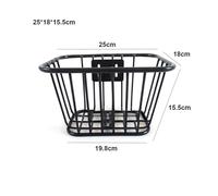 LESANGBAIHUODIAN Panier arrière de vélo Facile à Installer, Fixe, en métal Durable, for VTT, Noir/Argent, avec Sac à Dos de Rangement réglable.(4)