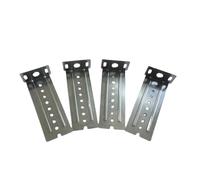 LESANGBAIHUODIAN Support de Rail coulissant de guidage de tiroir épais, matériel anti-rayures, Support de panneau de Rail en acier inoxydable de haute qualité(Silver)