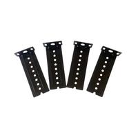 LESANGBAIHUODIAN Support de rail de guidage de tiroir épais, en acier inoxydable, anti-rayures et de haute qualité.(Black)